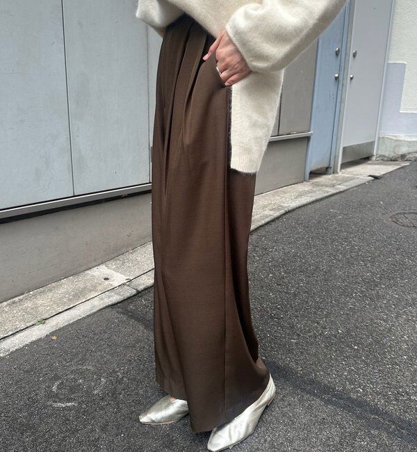  「ダブルタックワイドパンツ」|チノ|