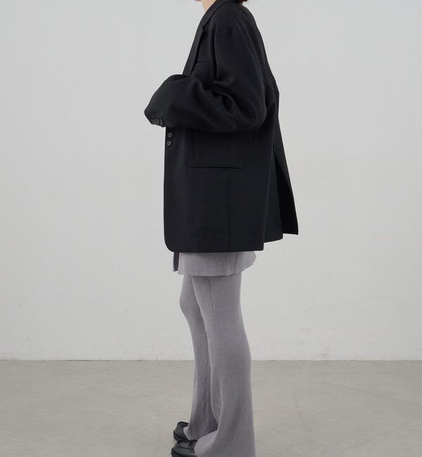  「ニットレイヤードパンツ」|チノ|