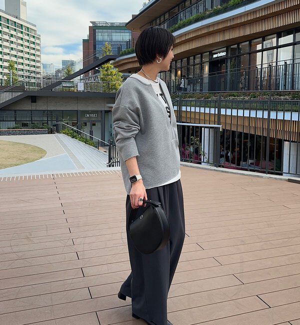  「【インフルエンサー＠tsuru00コラボ】スキッパーポンチプルオーバー」|ニット・セーター|