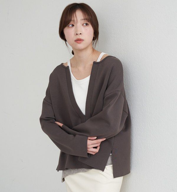  「【インフルエンサー＠tsuru00コラボ】スキッパーポンチプルオーバー」|ニット・セーター|