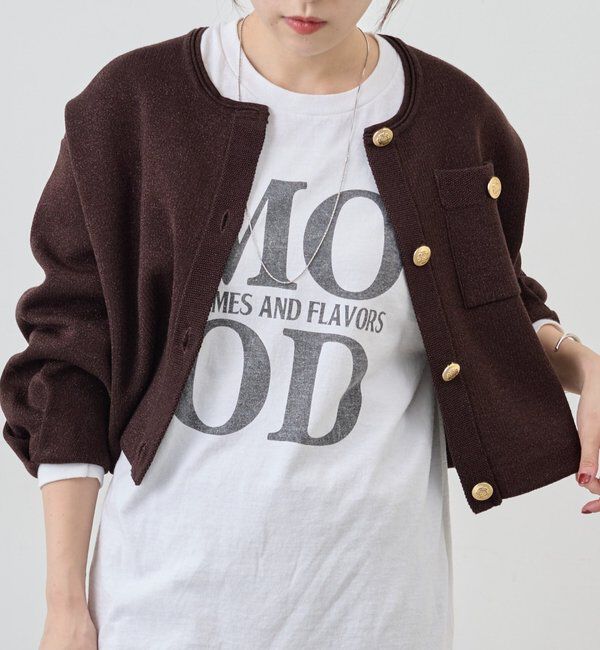  「ラメニットカーディガン」|カーディガン|