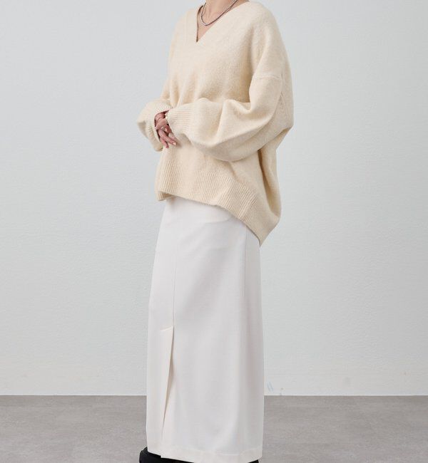  「【@kanako_ikiコラボカラー】【全骨格キレイ見え】ウェーブネックニット」|ニット・セーター|