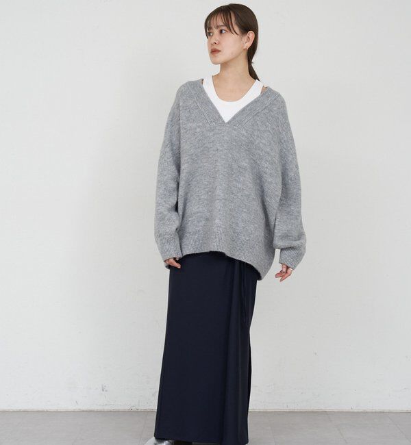  「【@kanako_ikiコラボカラー】【全骨格キレイ見え】ウェーブネックニット」|ニット・セーター|