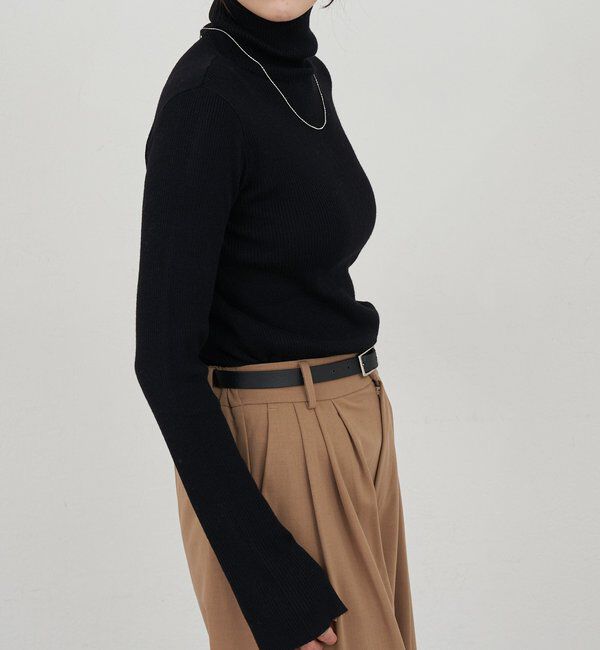  「ハイネックリブニット」|ニット・セーター|