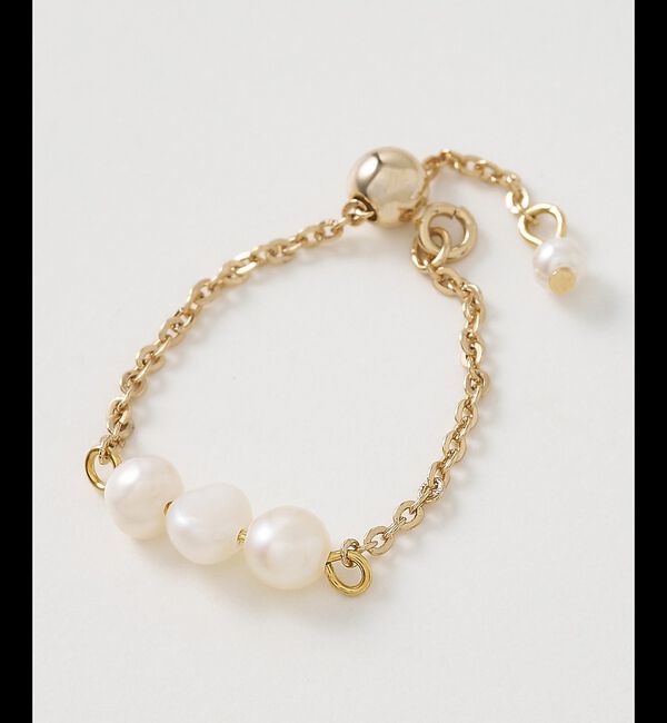 collex「【dignif】【金属アレルギー対応】パールチェーンリング」|リング|