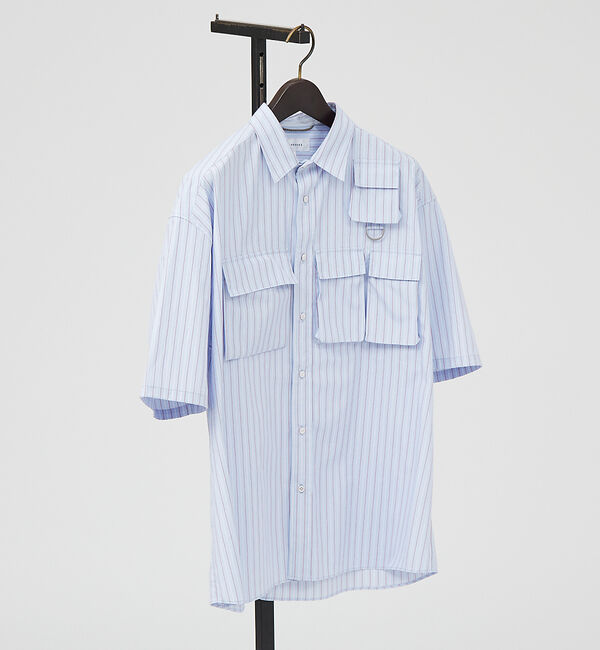 ABAHOUSE「ファンクショナルストライプ 半袖シャツ」|シャツ・ブラウス|