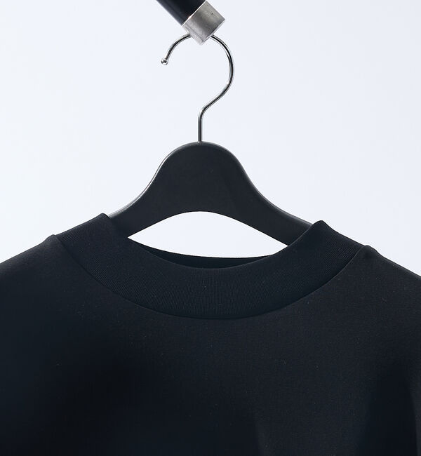 ABAHOUSE「シルケットポンチ モックネック ロンT / オーバーサイズ」|Tシャツ・カットソー|
