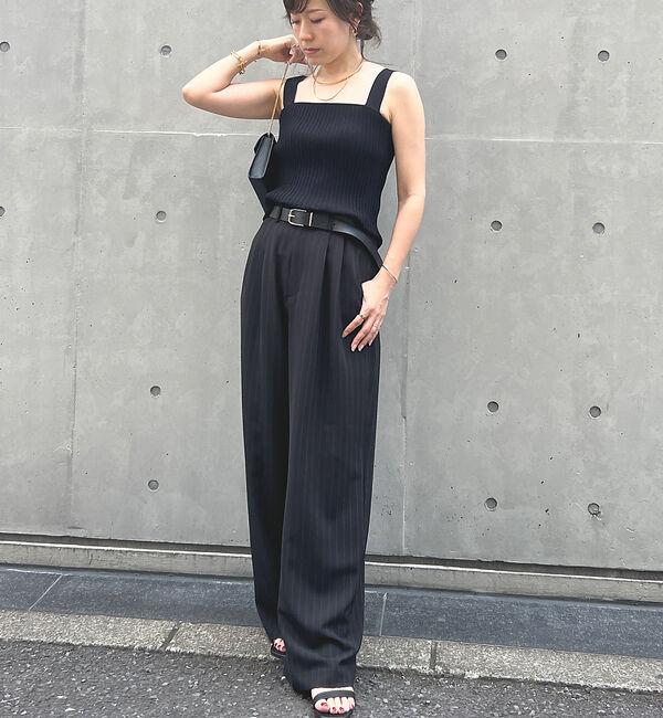 Rouge vif「ストレッチツイル  ワイドパンツ」|その他|