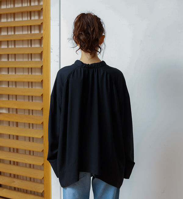 Rouge vif「前後 ２WAYギャザーボウタイブラウス」|シャツ・ブラウス|