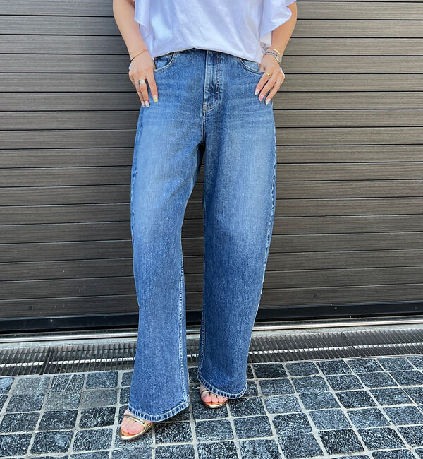 Rouge vif「【RED CARD/レッドカード】Montana カーブバギーデニム」|デニム|