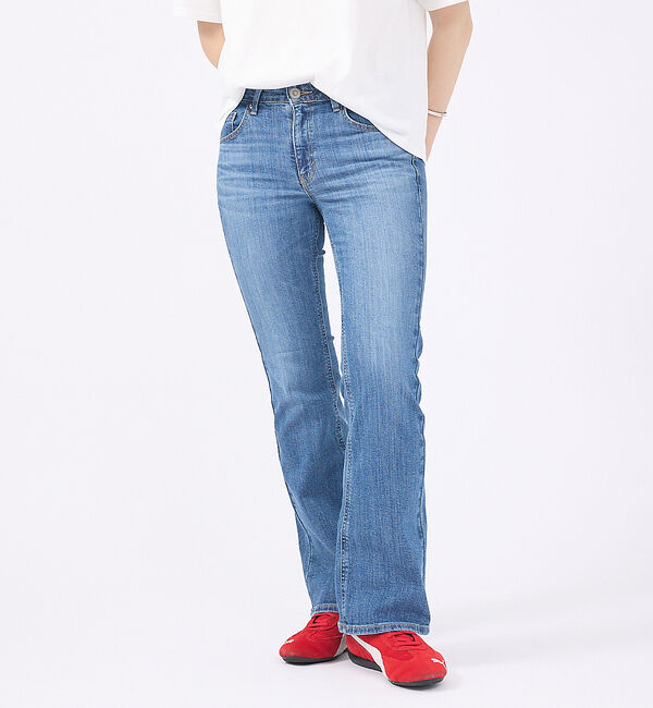 Rouge vif「【SOMETHING / サムシング】LISA フレアデニムパンツ」|デニム|