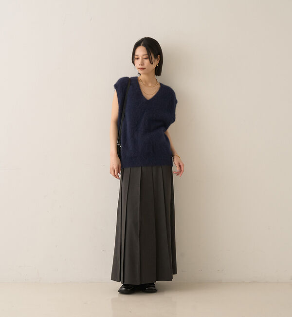 Rouge vif「フォックスウール ニットベスト」|ニット・セーター|