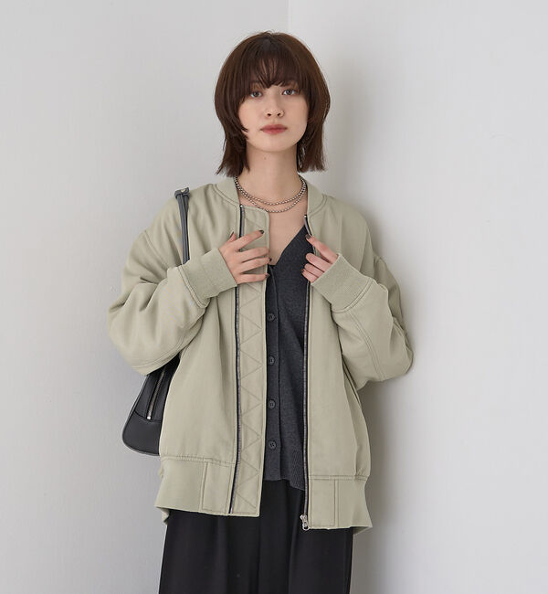 Rouge vif「【高機能中綿使用】ミリタリーブルゾン」|ブルゾン・スタジャン|