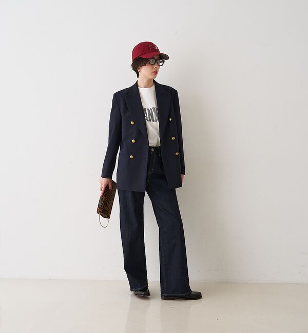 Rouge vif「メンズライクダブルジャケット」|テーラードジャケット|