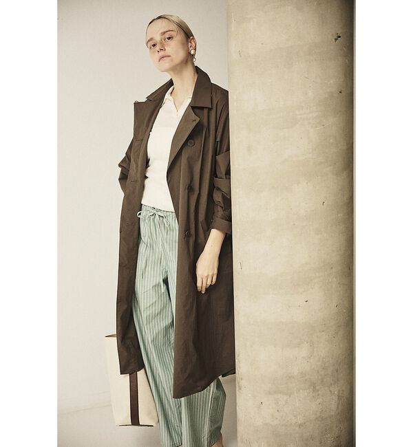 Rouge vif「NEWクリスピー撥水ライトロングコート【予約】」|ステンカラーコート|