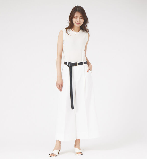 qualite「ツィストテレコノースリーブ」|Tシャツ・カットソー|