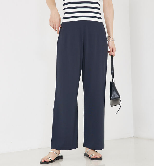 qualite「【セットアップ対応】接触冷感/レーヨンストレッチニットパンツ」|その他|