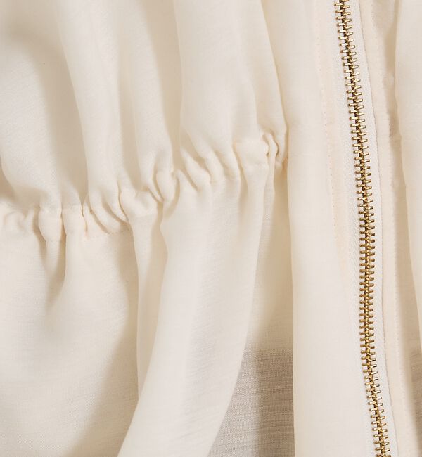 qualite「ラウンドスリーブギャザーブルゾン」|ブルゾン・スタジャン|