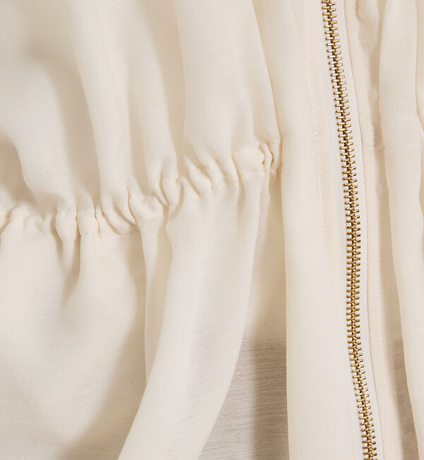 qualite「ラウンドスリーブギャザーブルゾン」|ブルゾン・スタジャン|