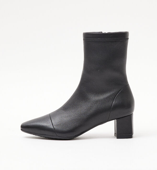 AU BANNISTER「【最高ブーツ/ 5cmヒール】ストレッチショートブーツ」|ショートブーツ|