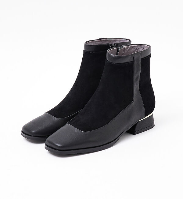 AU BANNISTER「【スノーソール】メタルヒールショートブーツ」|ショートブーツ|