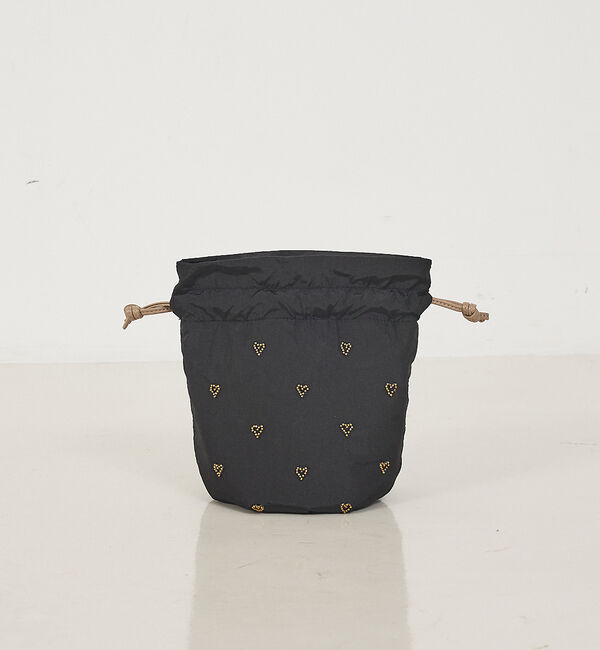 abahouse mavie「ハートビーズ゛刺繍巾着」|その他|