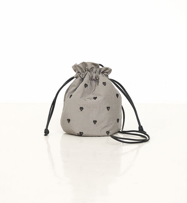 abahouse mavie「ハートビーズ゛刺繍巾着」|その他|
