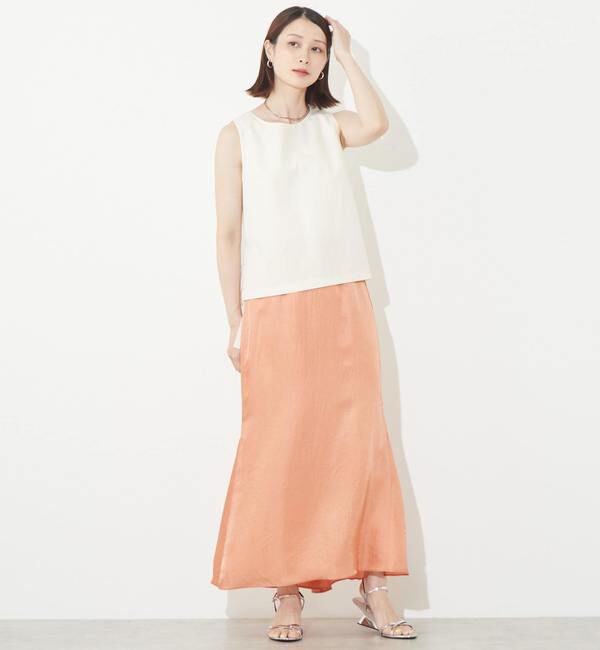 Soffitto「コットンリネンバックシアーブラウス」|シャツ・ブラウス|