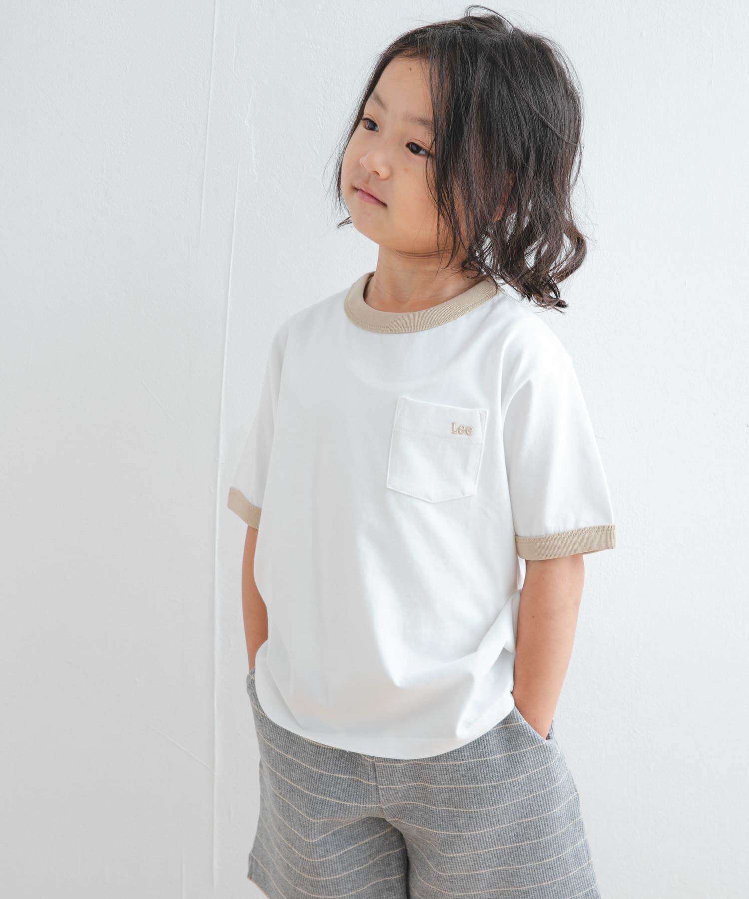 URBAN RESEARCH DOORS「『別注』Lee&times;DOORS　リンガーTシャツ(KIDS)」|その他|