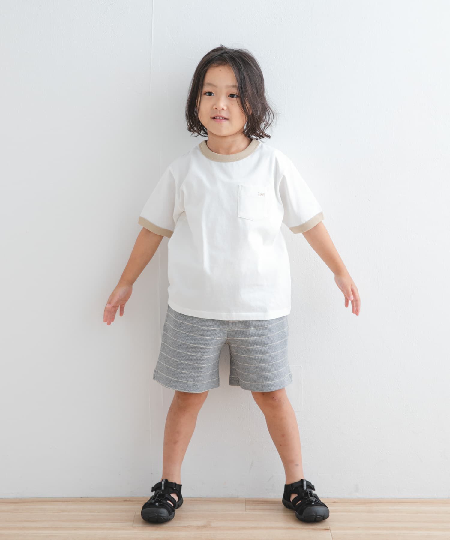 URBAN RESEARCH DOORS「『別注』Lee&times;DOORS　リンガーTシャツ(KIDS)」|その他|