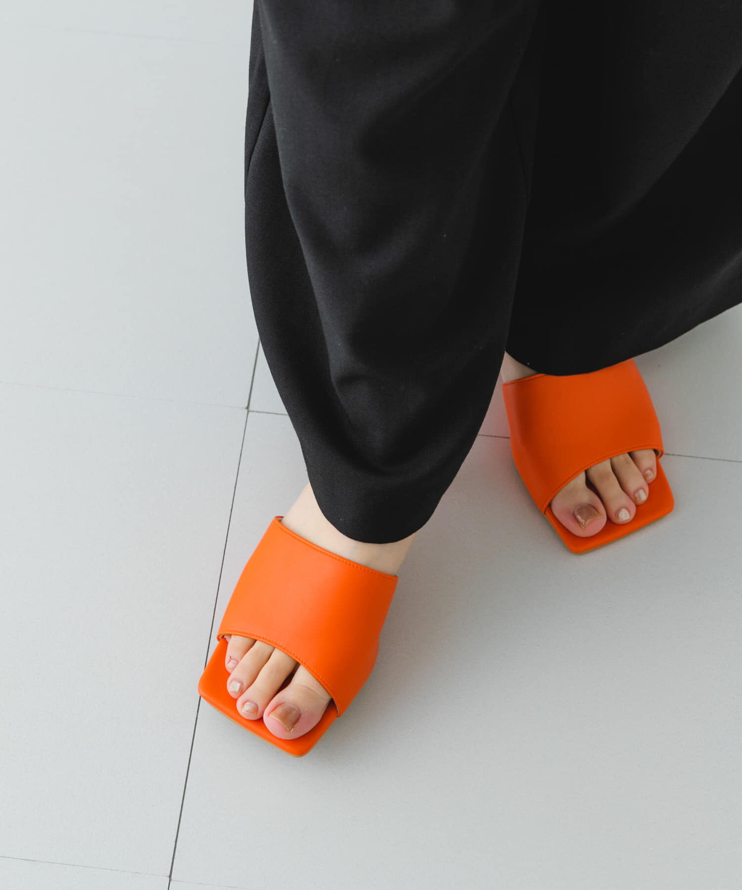 RODE SKO「『MADE IN JAPAN』スクエアミュール」|サンダル|