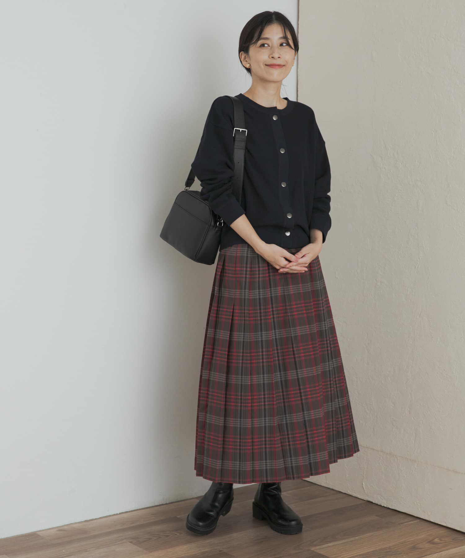 URBAN RESEARCH DOORS「『一部WEB限定カラー』チェックプリーツスカート」|スカート|