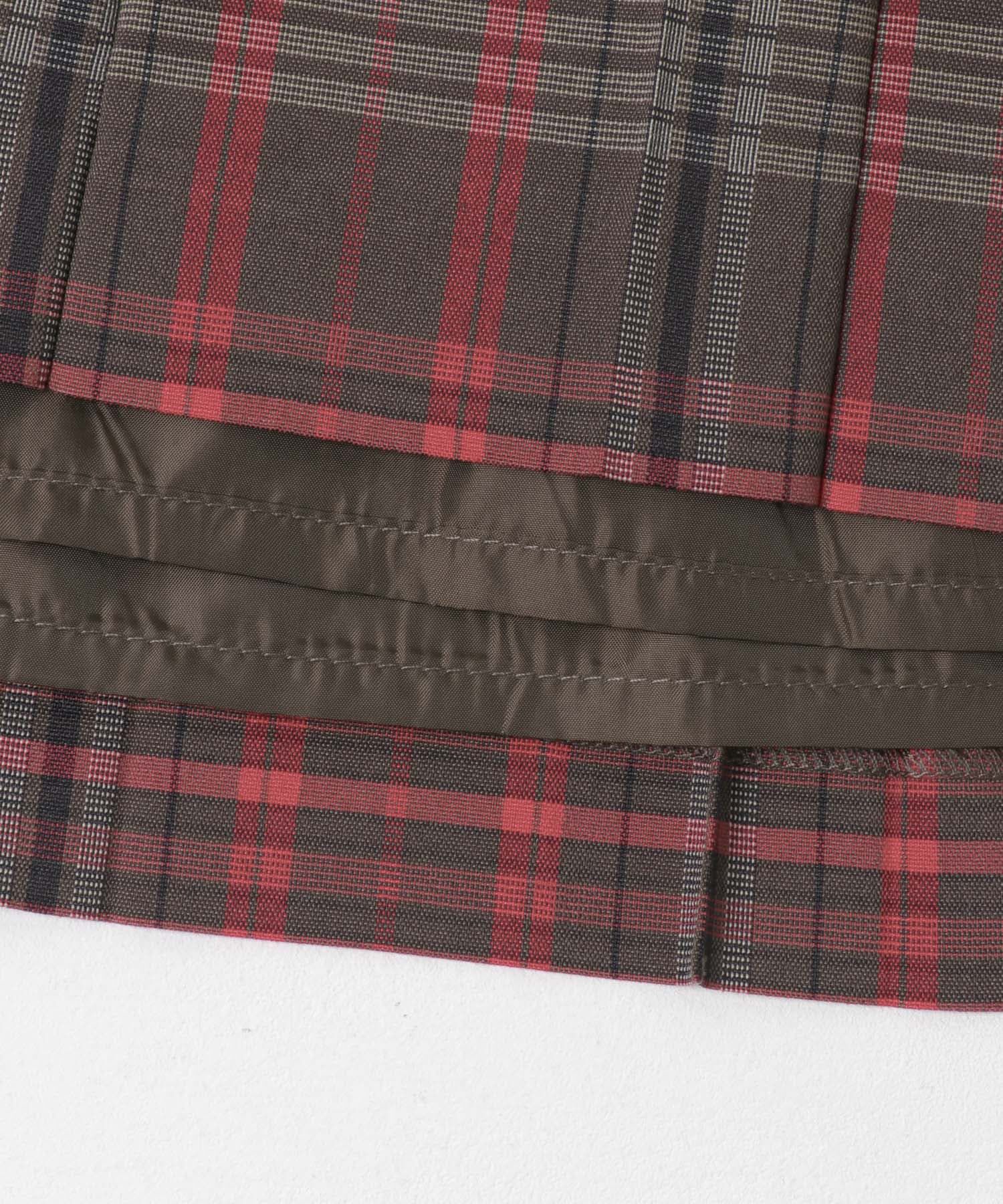 URBAN RESEARCH DOORS「『一部WEB限定カラー』チェックプリーツスカート」|スカート|