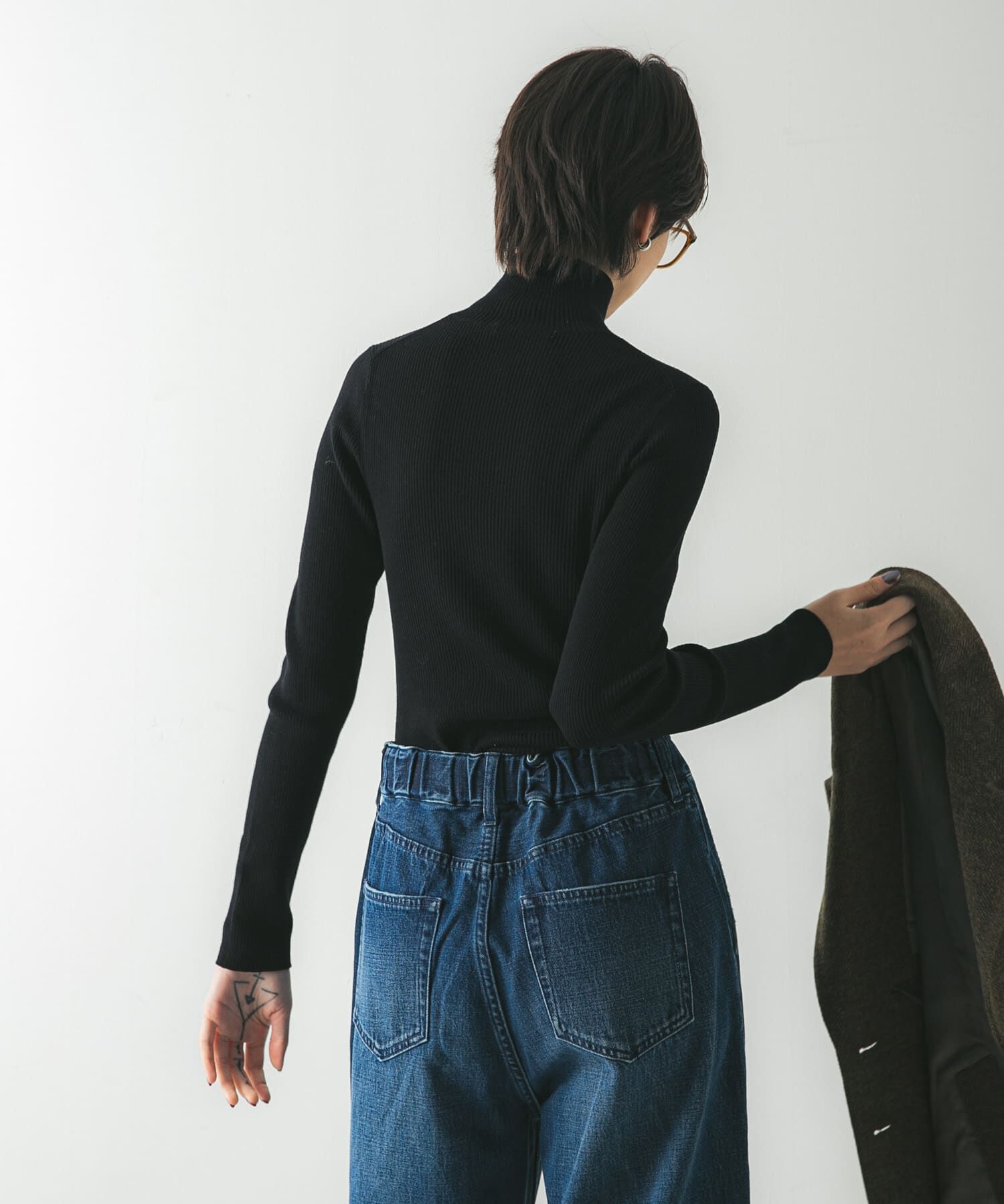 URBAN RESEARCH「『UR TECH』ハイネックリブニット」|ニット・セーター|