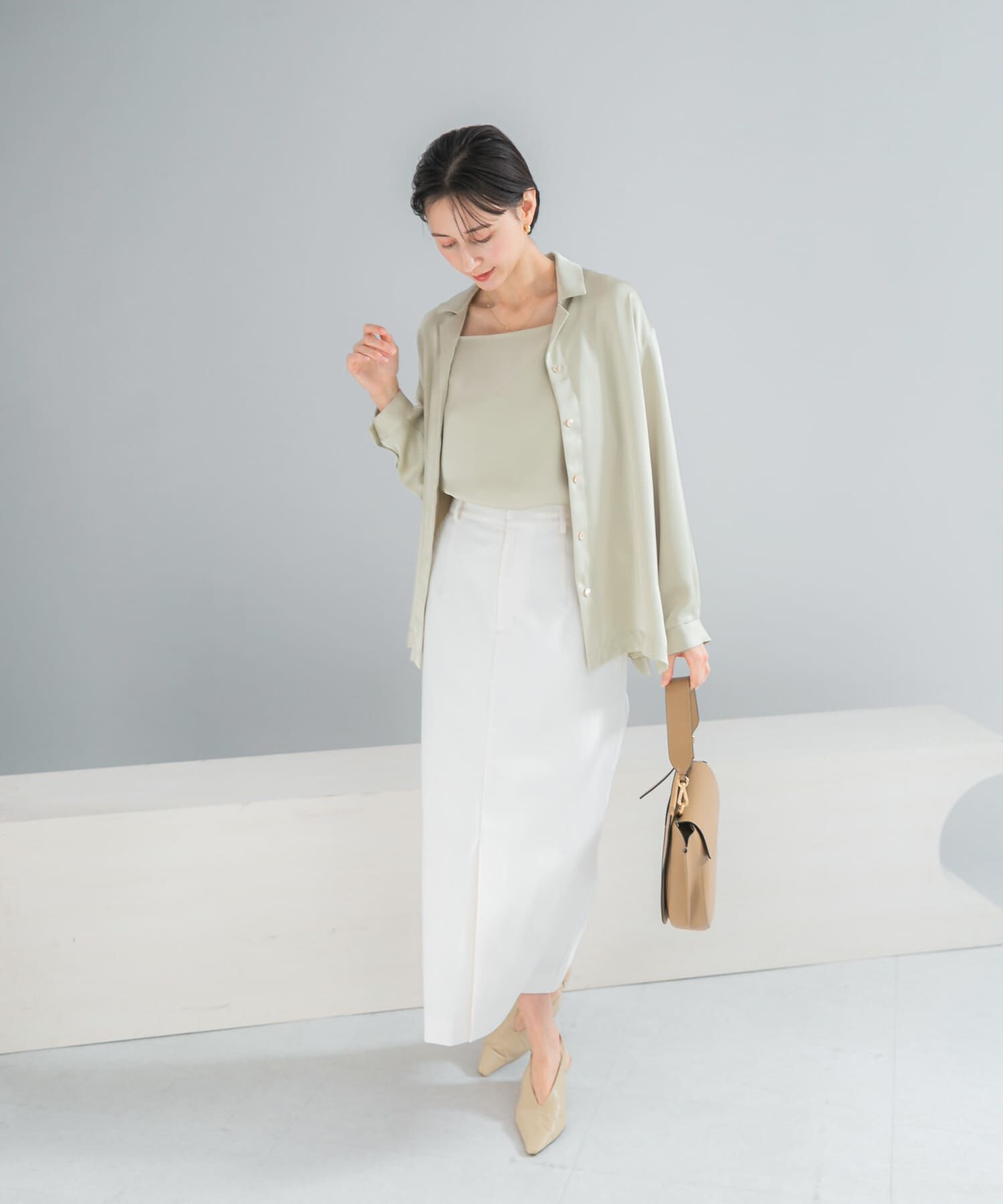 URBAN RESEARCH ROSSO「ヴィンテージシルキーサテンキャミソール」|キャミソール|