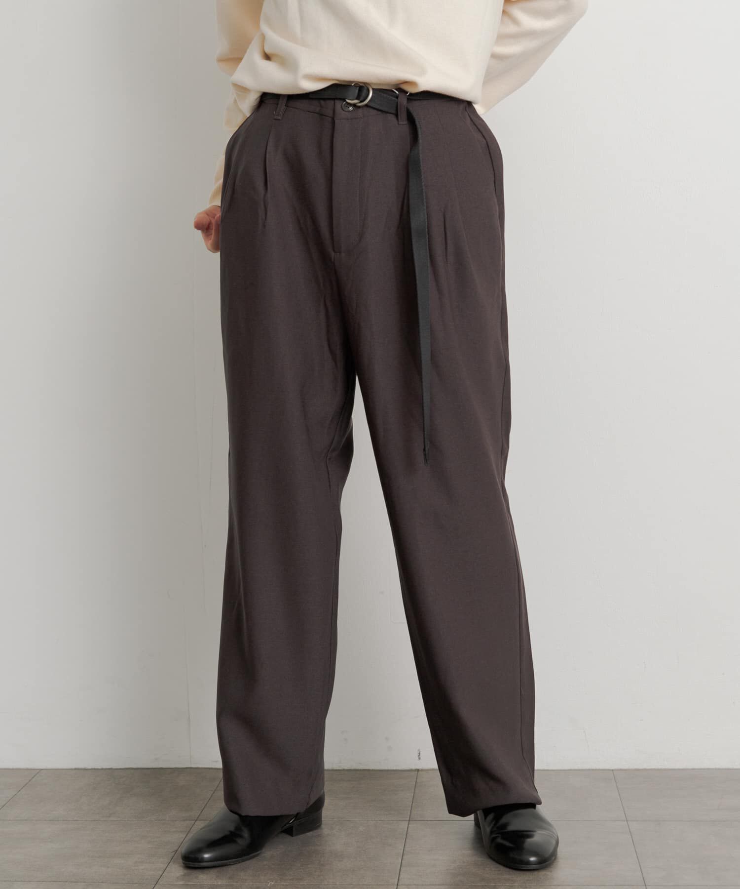 SENSE OF PLACE by URBAN RESEARCH「ウールライクダブルタックワイドパンツ」|その他|