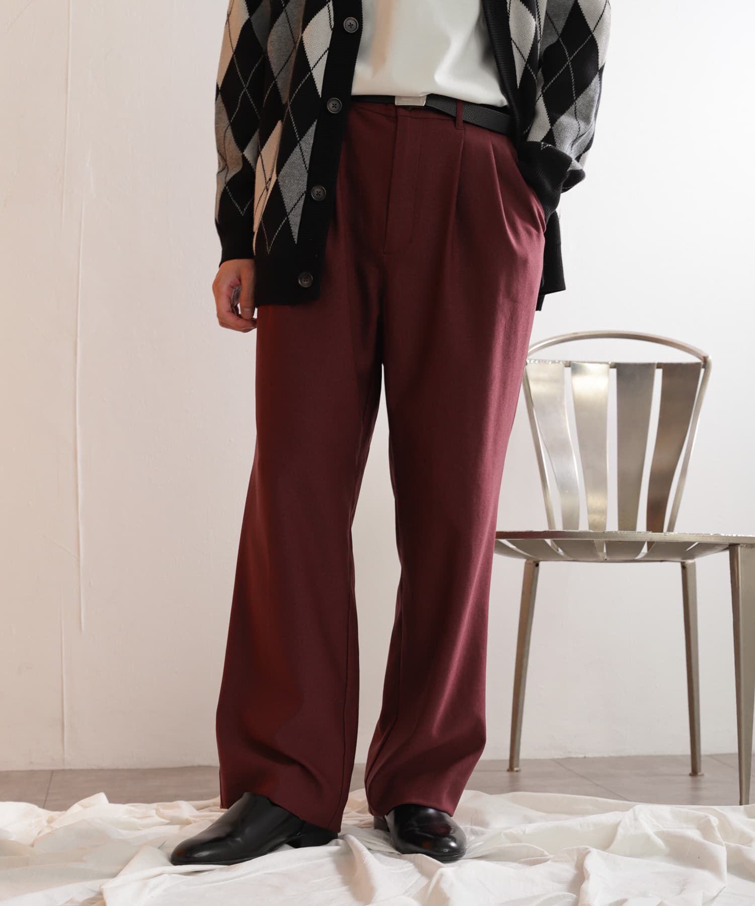 SENSE OF PLACE by URBAN RESEARCH「ウールライクダブルタックワイドパンツ」|その他|