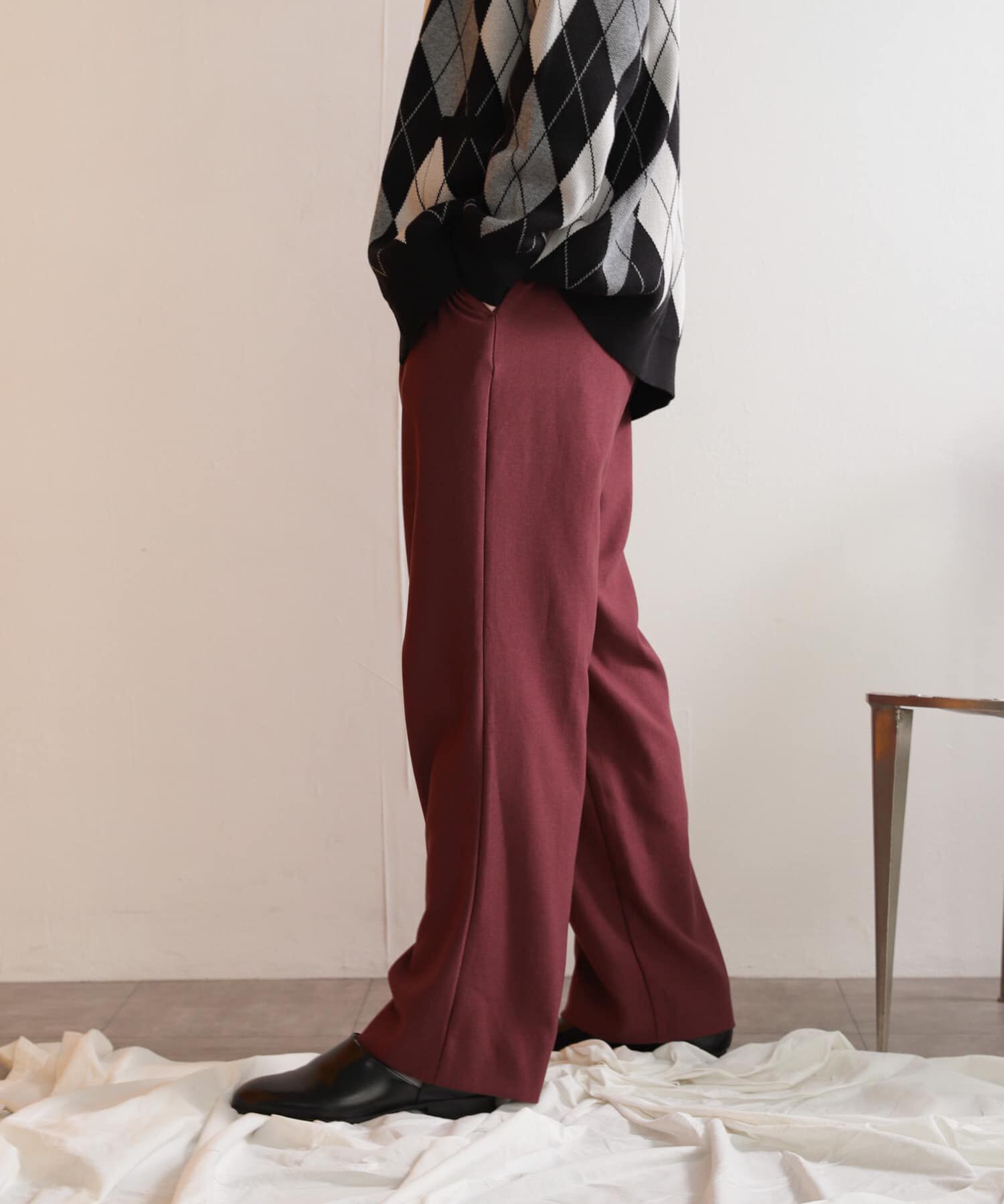 SENSE OF PLACE by URBAN RESEARCH「ウールライクダブルタックワイドパンツ」|その他|