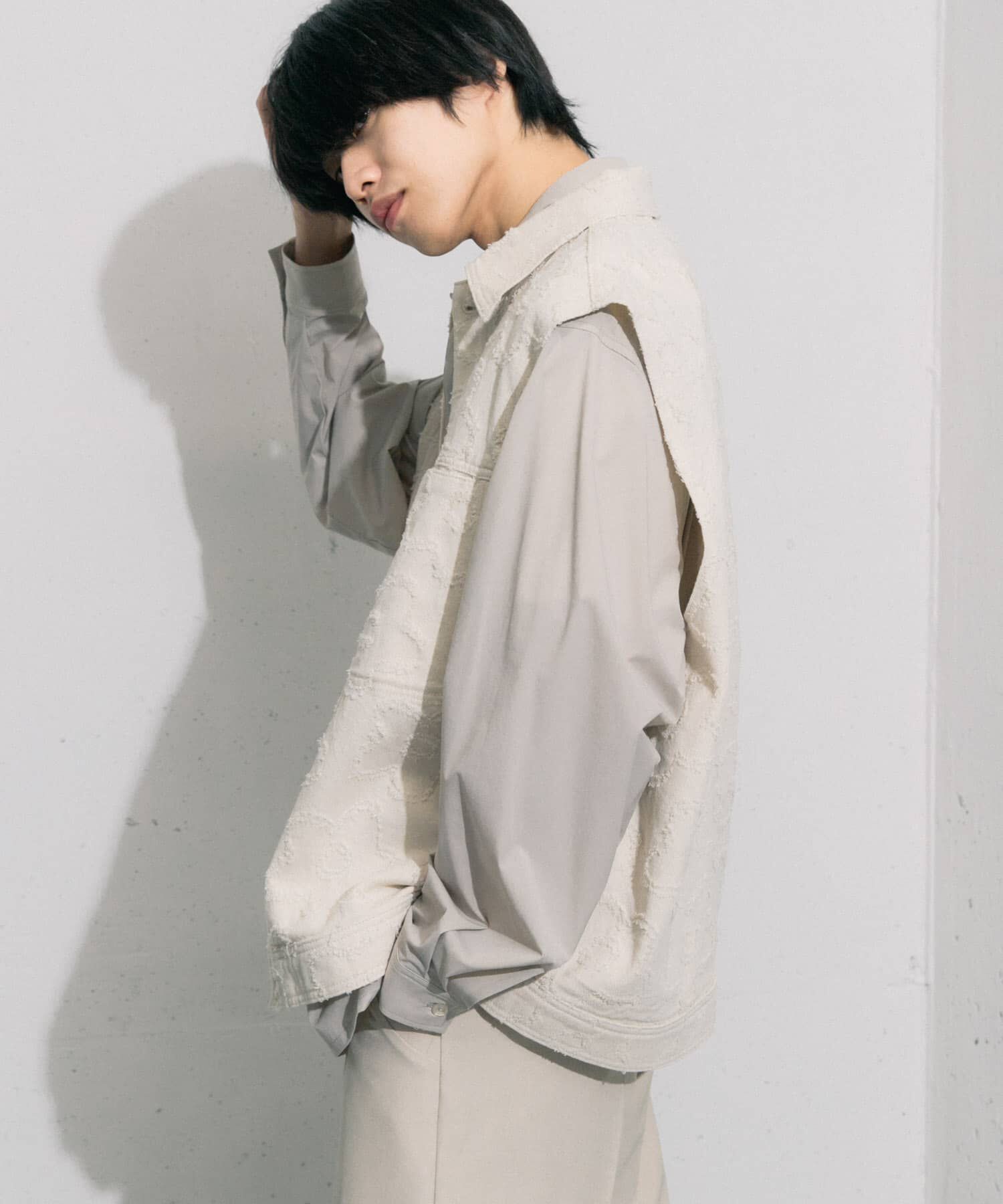 SENSE OF PLACE by URBAN RESEARCH「『セットアップ対応』 フラワーデニムベスト」|ベスト・ジレ|