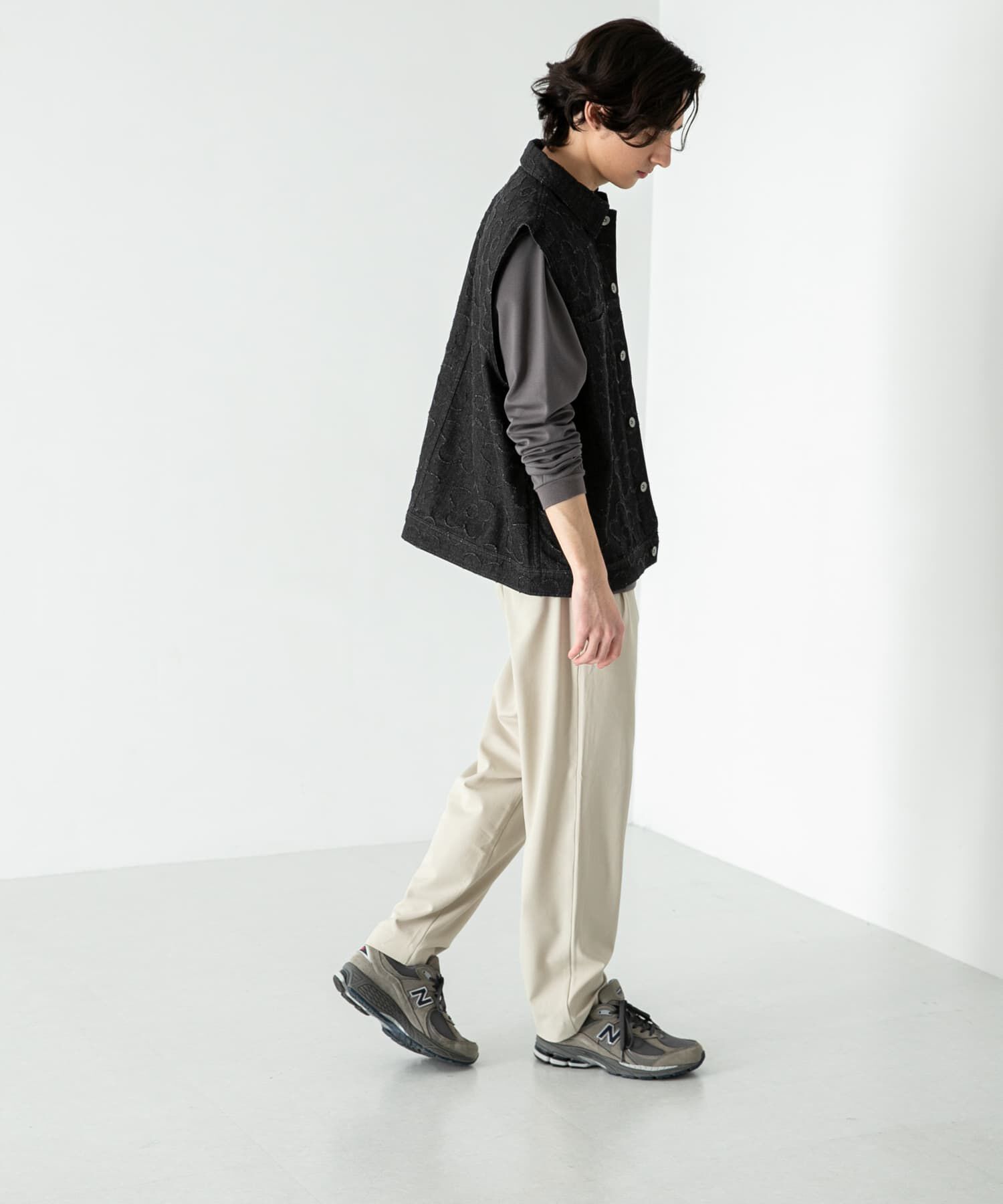 SENSE OF PLACE by URBAN RESEARCH「『セットアップ対応』 フラワーデニムベスト」|ベスト・ジレ|