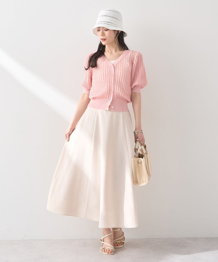 earth music&ecology「シアーチェックカーディガン」|カーディガン|