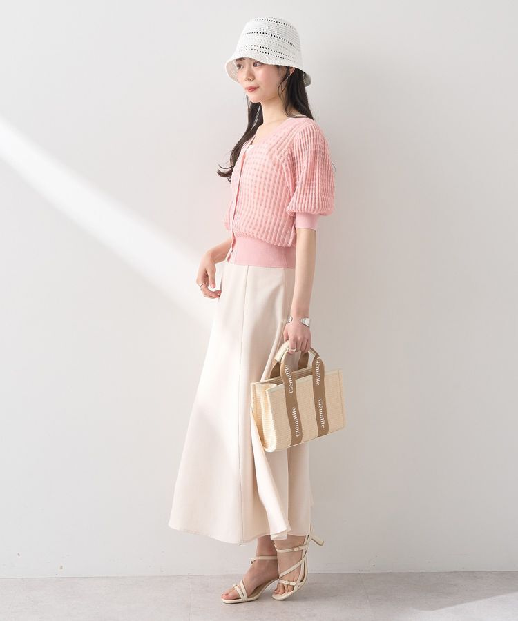 earth music&ecology「シアーチェックカーディガン」|カーディガン|