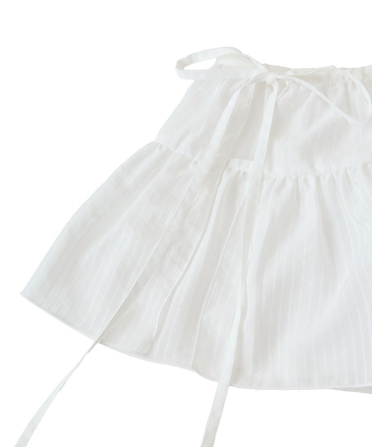 earth music&ecology「シアーストライプラップスカート」|スカート|