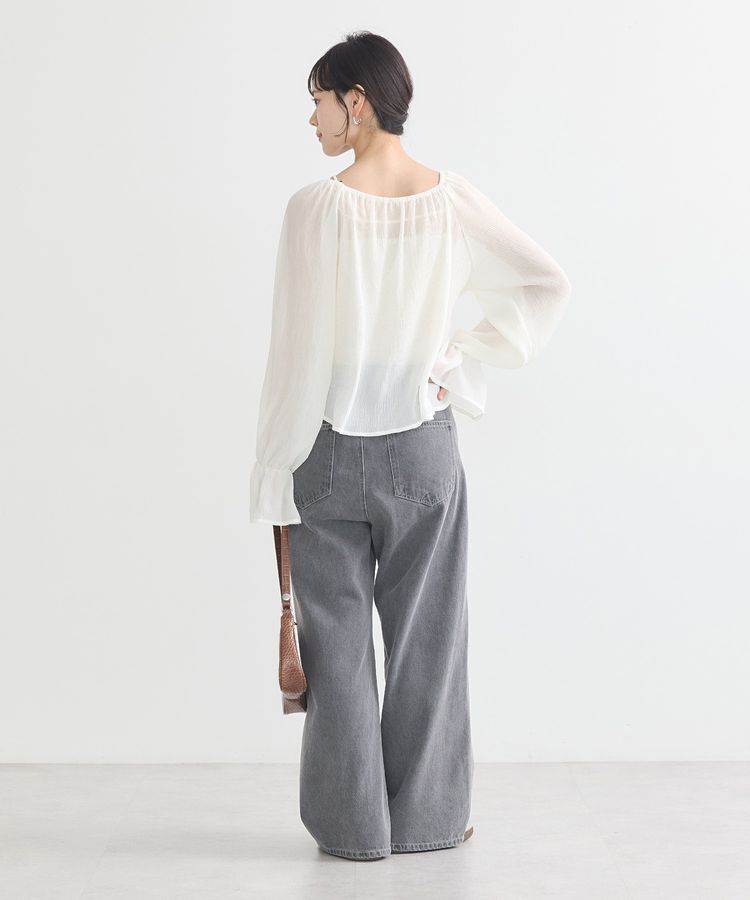 earth music&ecology「タックホックデニムパンツ」|デニム|