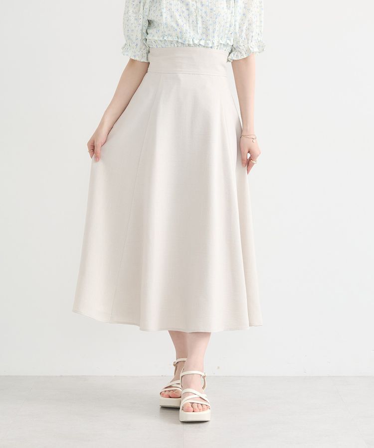 earth music&ecology「バックレースアップスカート」|フレア|