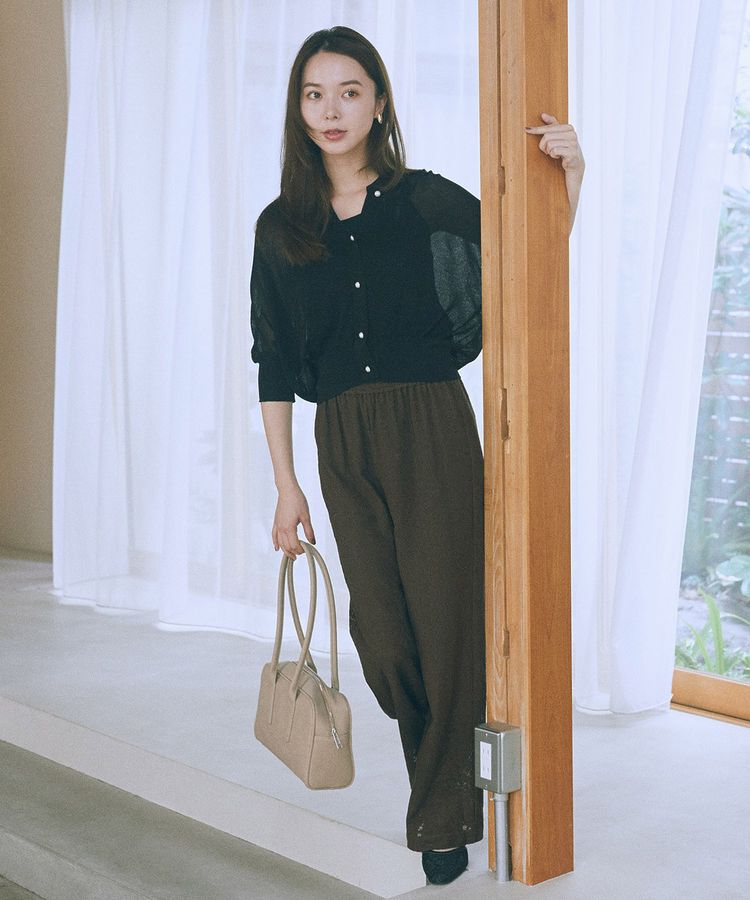 earth music&ecology「ワイドスクエアボストンバッグ」|ハンドバッグ|