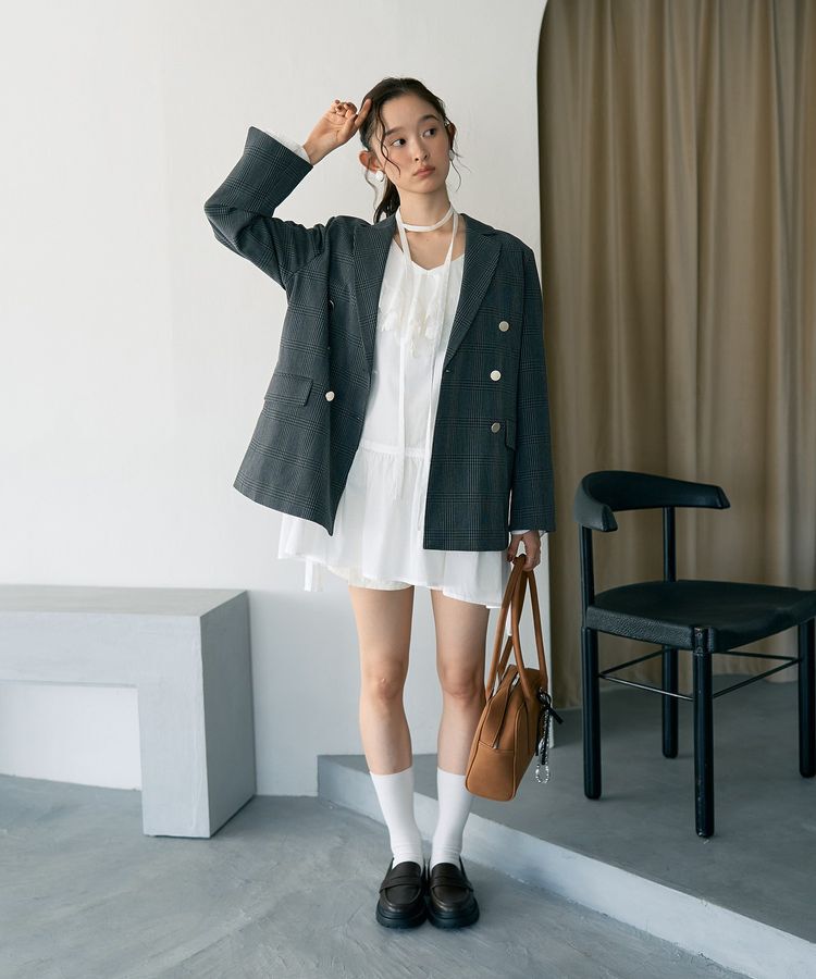 earth music&ecology「ワイドスクエアボストンバッグ」|ハンドバッグ|