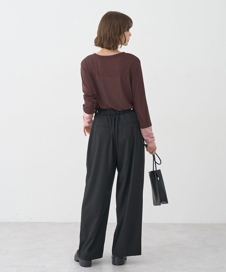 earth music&ecology「レイヤードシアープルオーバー」|Tシャツ・カットソー|