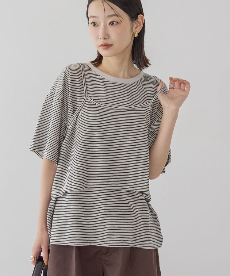 AMERICAN HOLIC「【2点セット】キャミレイヤードTシャツ」|Tシャツ・カットソー|