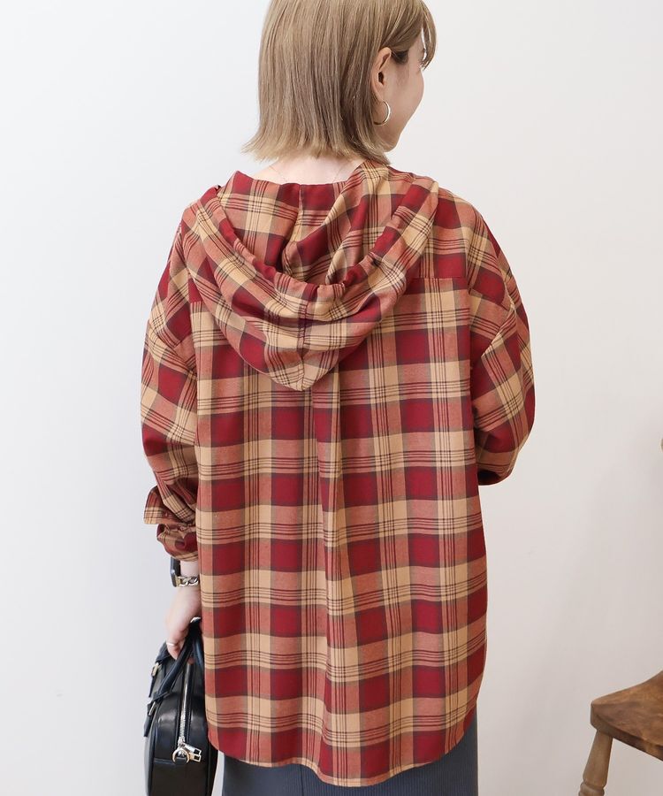 AMERICAN HOLIC「チェックフードシャツ」|シャツ・ブラウス|